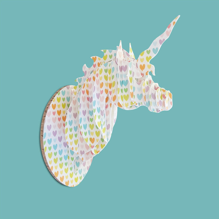 Unicorn Head - Heart Print - 4