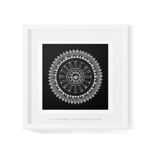 Mandala Protea Art Print - KNUS