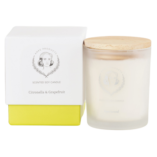 Anke Products - Citronella Grapefruit Scented Soy Candles 160g - KNUS