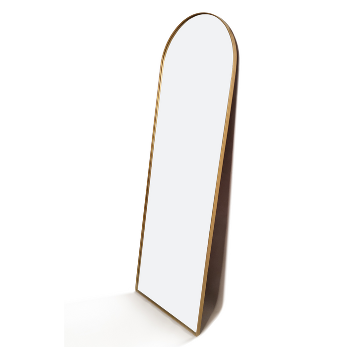 Full Length Arch Gold Mirror - Thin Frame - KNUS