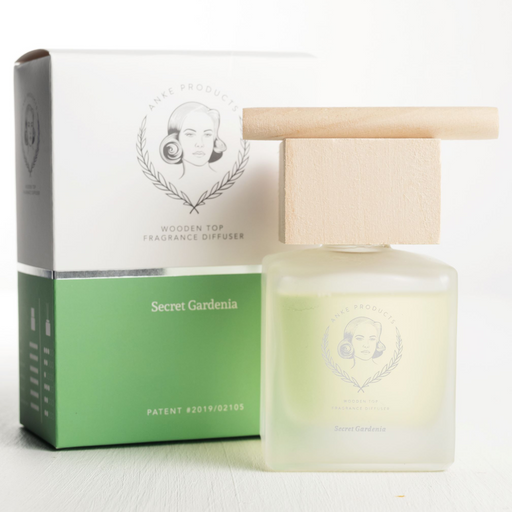 Anke Products - Secret Gardenia Fragranced Wooden Top Diffuser - KNUS