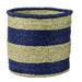 Navy Blue Stripe Basket - KNUS