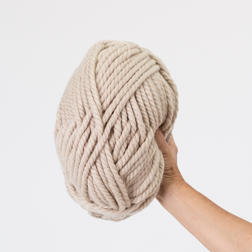 Super Chunky Seed Knit Blanket: Stone - KNUS