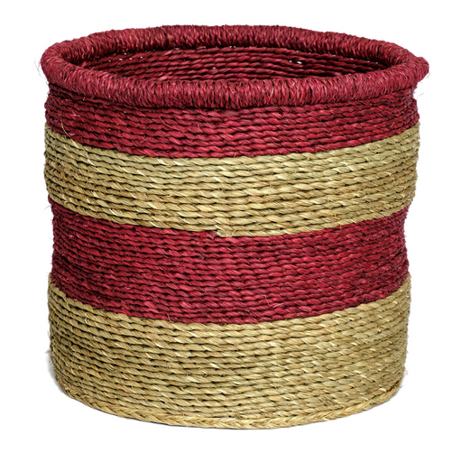 Red Striped Basket - KNUS