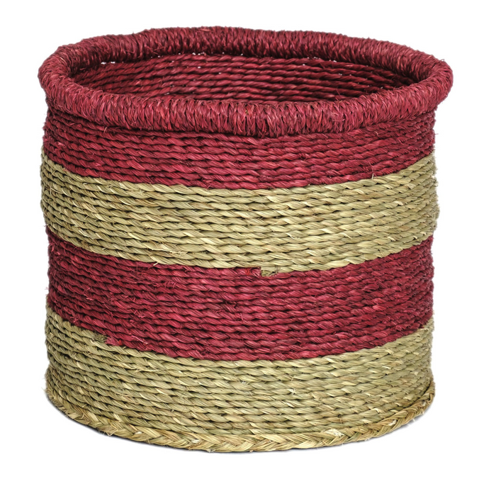 Red Striped Basket - KNUS