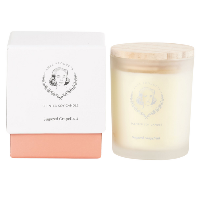 Anke Products Sugared Grapefruit Scented Soy Candles 160g - KNUS