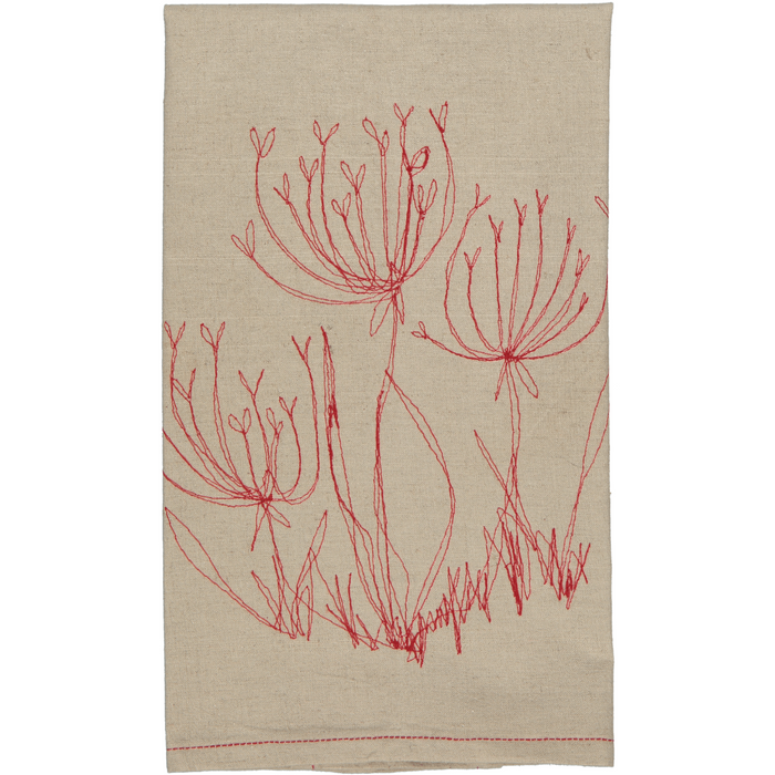 Hemp Fennel Flower / Tea Towel