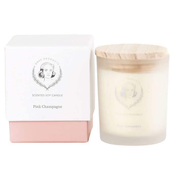 Anke Products Pink Champagne  Scented Soy Candles 160g