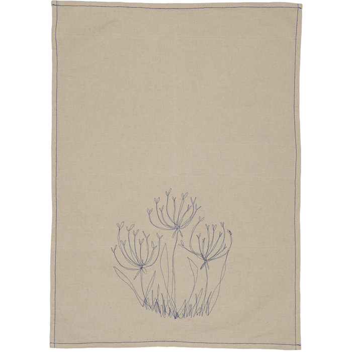 Hemp Fennel Flower / Tea Towel