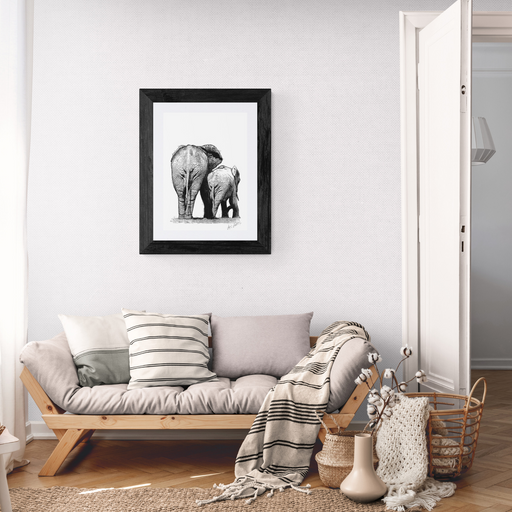Elephants Art Print - KNUS