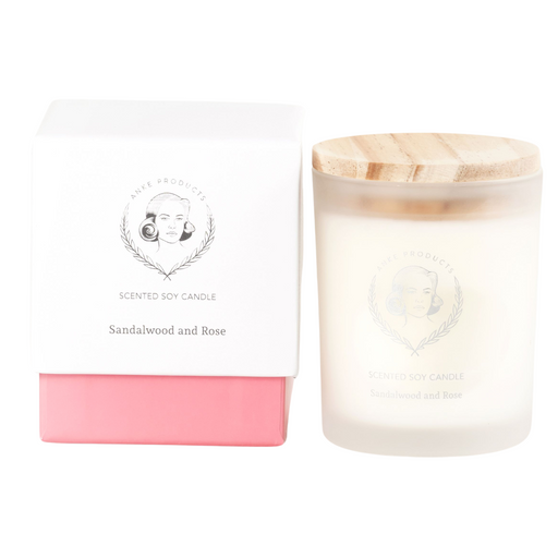 Anke Products - Sandalwood Rose Scented Soy Candles - KNUS