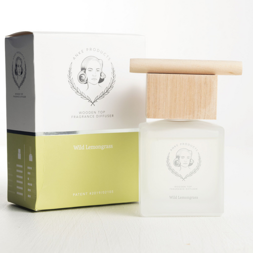 Anke Products - Wild Lemongrass Fragranced Wooden Top Diffuser - KNUS