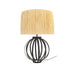 Globe Table Lamp with Raffia Wrap Natural Shade - KNUS