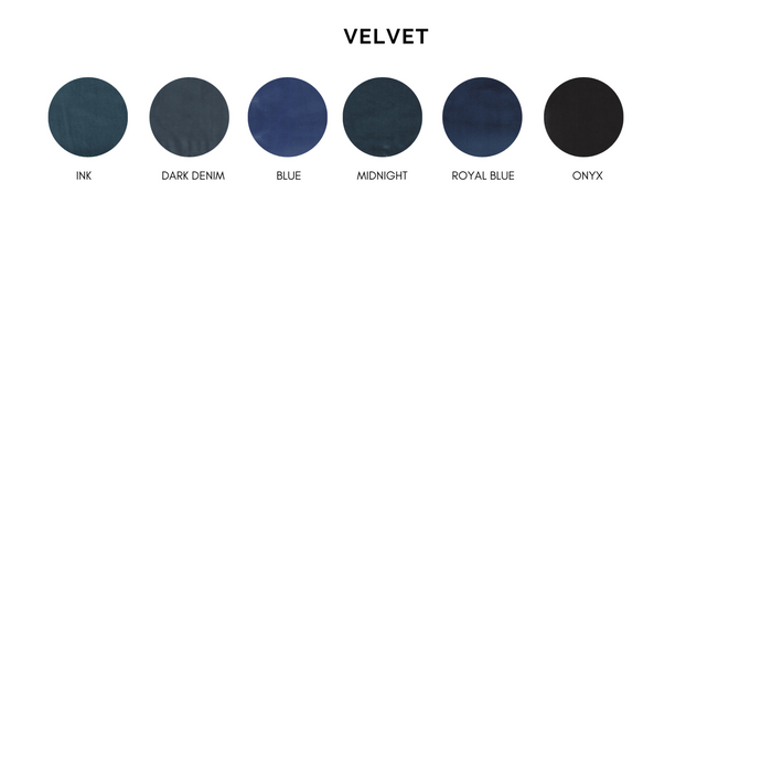 Boudoir Wide Headboard - Velvet Fabric