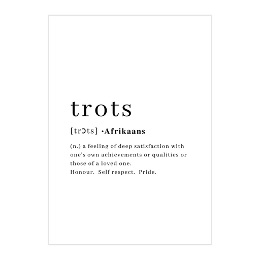 Trots Art Print - KNUS