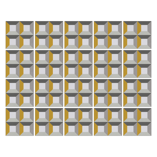 Castelli Quadrata Wall Tile Sticker -  KNUS