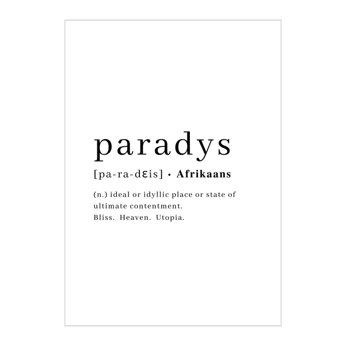 Paradys Art Print - KNUS