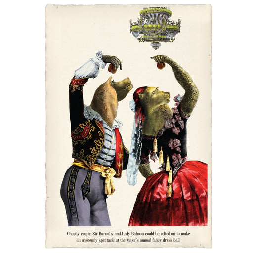 Sir Barnaby and Lady Baboon Art Print | KNUS