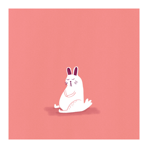 Glum Bunny Art Print - KNUS