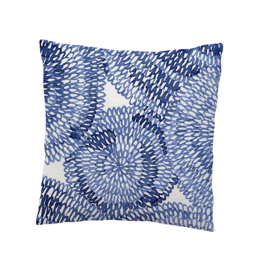 Abstract Blue Circles Cushion Cover - KNUS