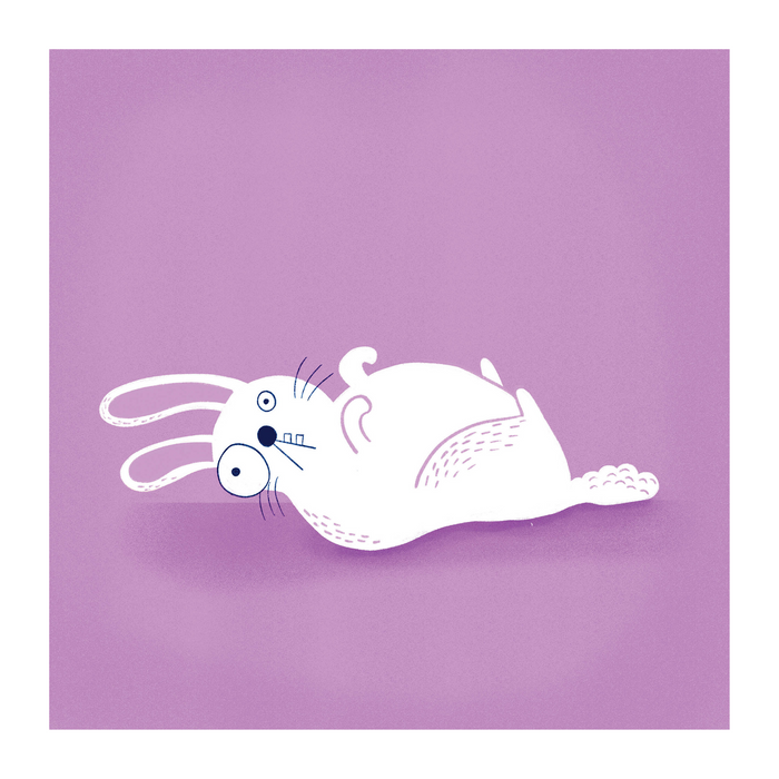 Cute Bunny Art Print - KNUS