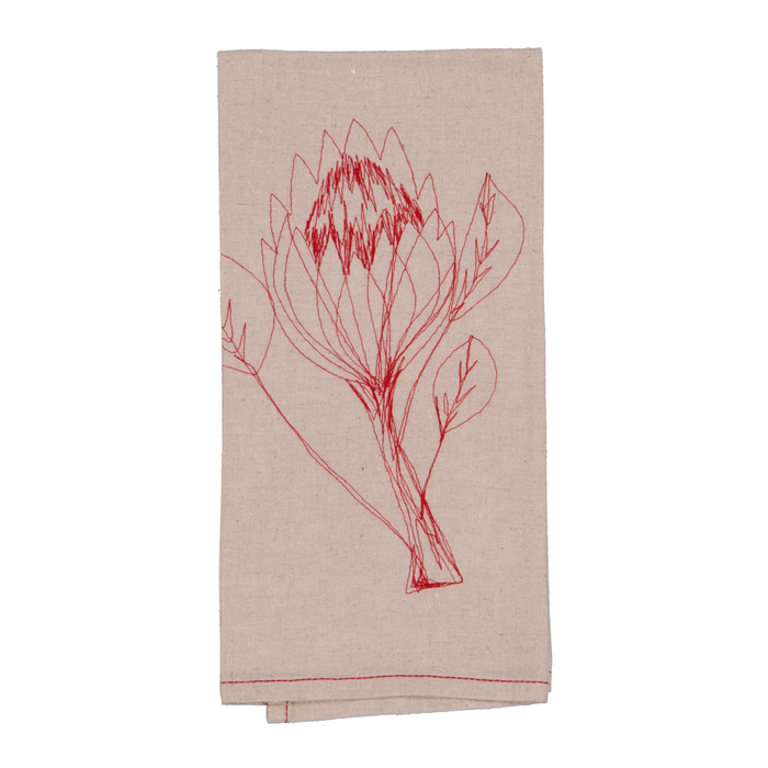 Hemp Protea Tea Towel - 3