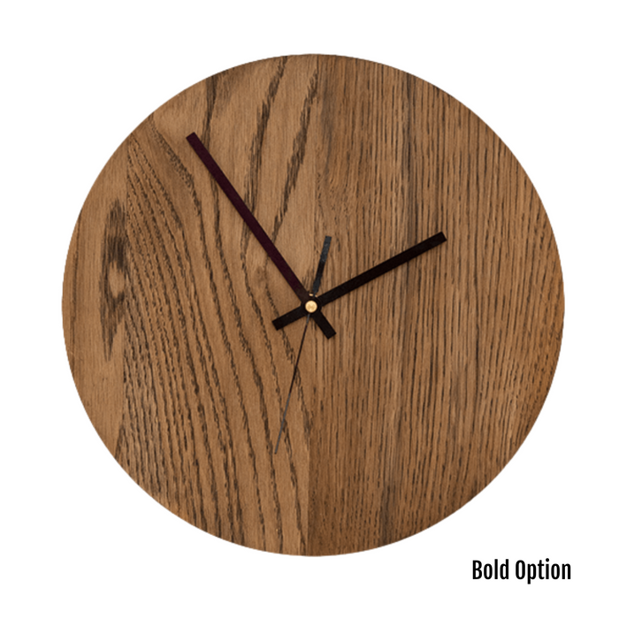 Quinn Wall Clock in Oak - KNUS