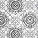 Mosaic Black Fabric (Per Meter) - KNUS