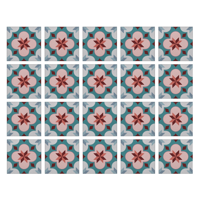 Poppy Wall Tile  Stickers - KNUS
