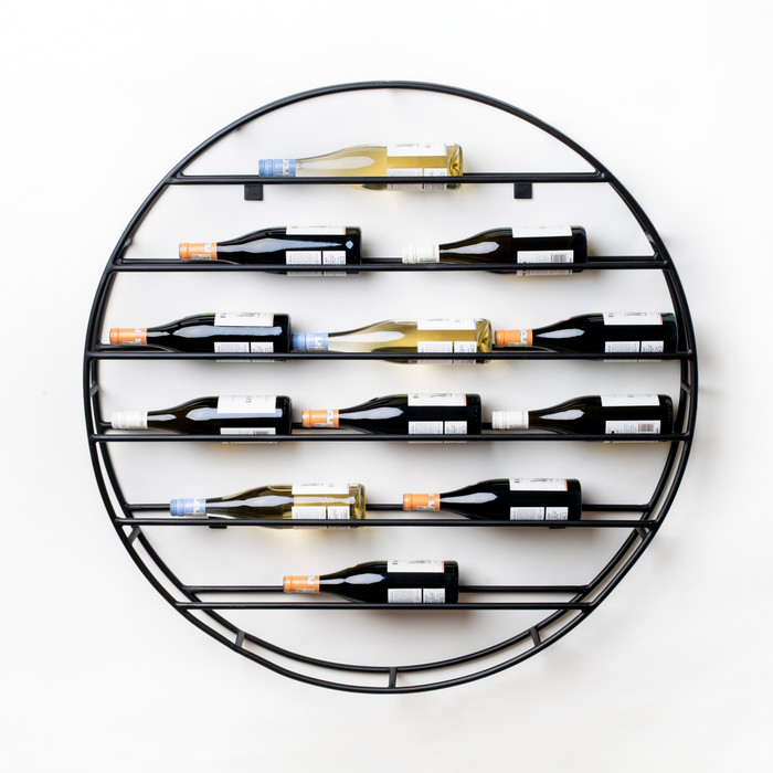 Round Wall Mounted Wine Rack - KNUS