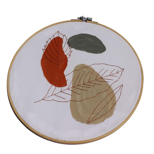 Three Leaf Embroidery Hoop - KNUS