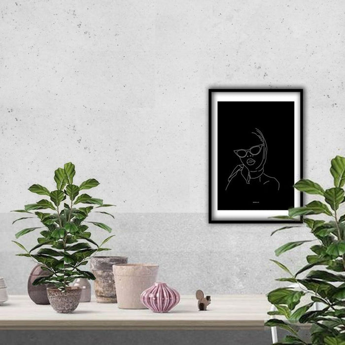 Woman with Scarf Art Print