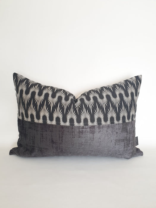 Porcupine Charcoal Combination Scatter Cushion Cover - KNUS