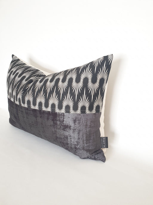 Porcupine Charcoal Combination Scatter Cushion Cover - KNUS