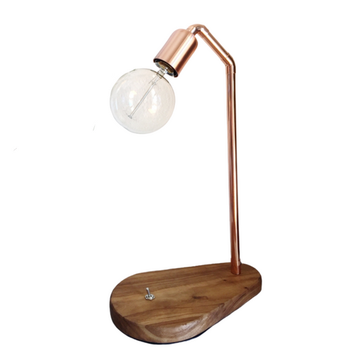 Teardrop Wood Base Table Lamp - KNUS