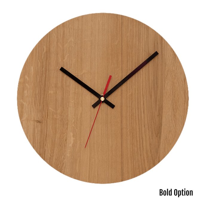 Quinn Wall Clock in Oak - KNUS