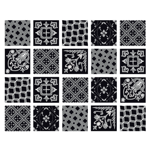 Positano Noir Wall Tile  Stickers - KNUS