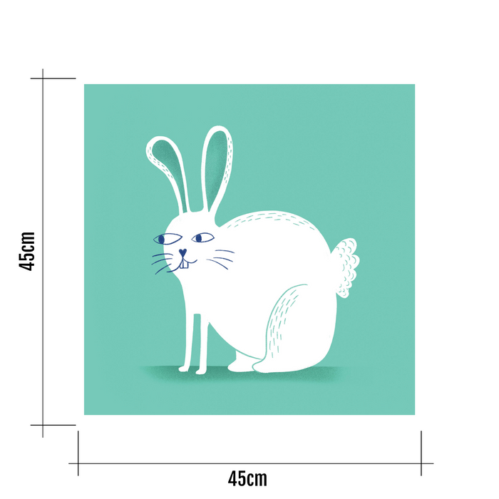Funny Bunny Art Print - KNUS