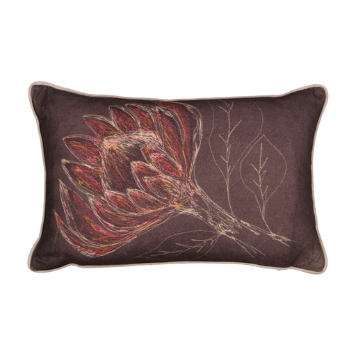 Charcoal King Protea Scatter Cushion Cover - 2