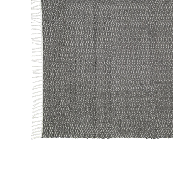 Dhurrie Twill Charcoal Mat