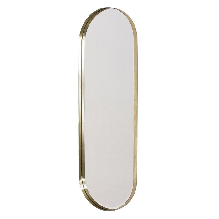 LED Backlit Brass Deep Frame Pill Mirror - KNUS