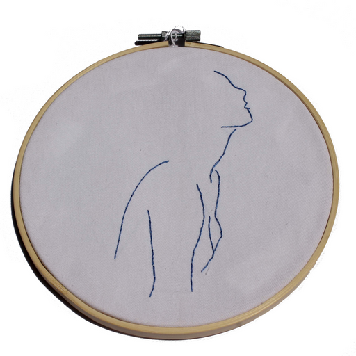 Blue Nude Embroidery Hoop - KNUS