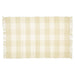Dhurrie Checked Taupe Natural Rug - KNUS