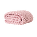 Mbali Chunky Seed Knit Blanket Blush Pink - 1