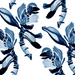Bloom Delft Blue Fabric (Per Meter) - KNUS
