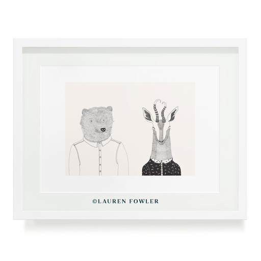 Bear & Bokkie Art Print - KNUS