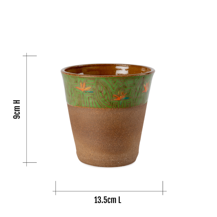 Green & Brown Vase - KNUS