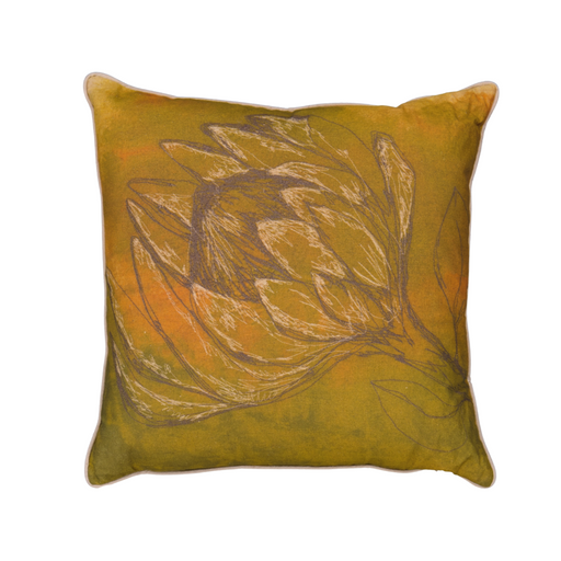 Charteuse Protea Scatter Cushion Cover - 1