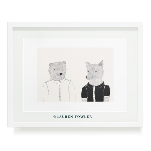 Bear & Wolf Art Print - KNUS