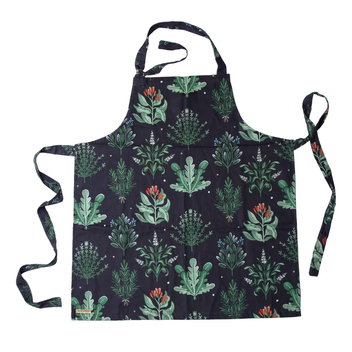 Herb Apron with Fabric Straps - 1
